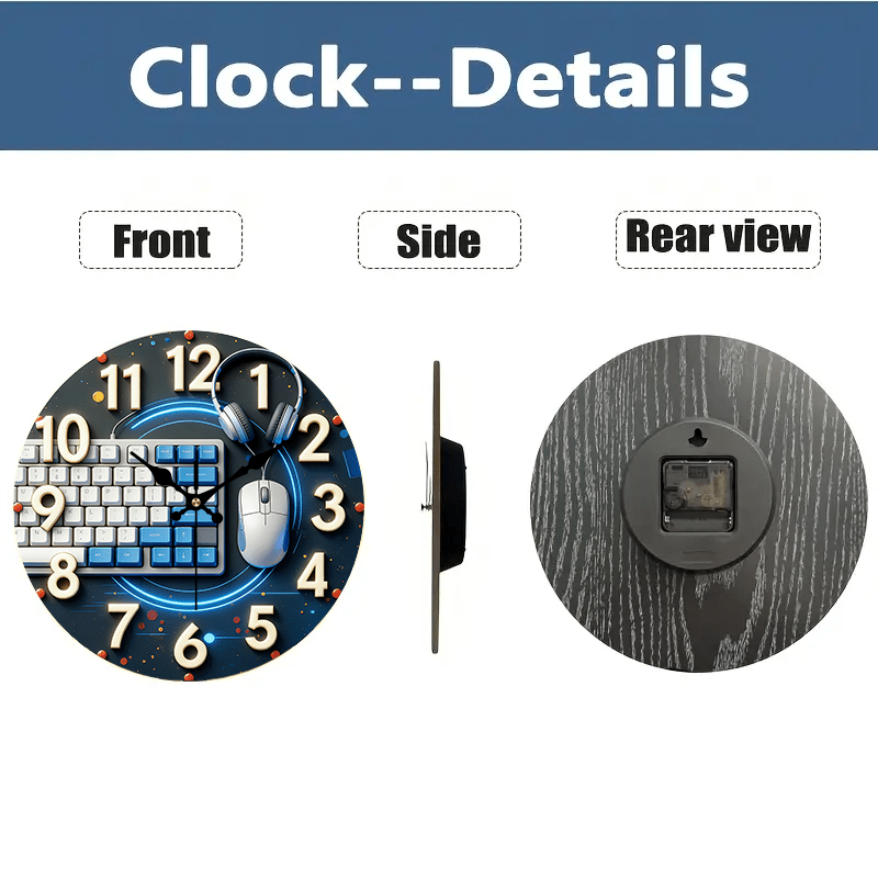 Reloj de pared de madera estil - Office Tech Room reseña y precio