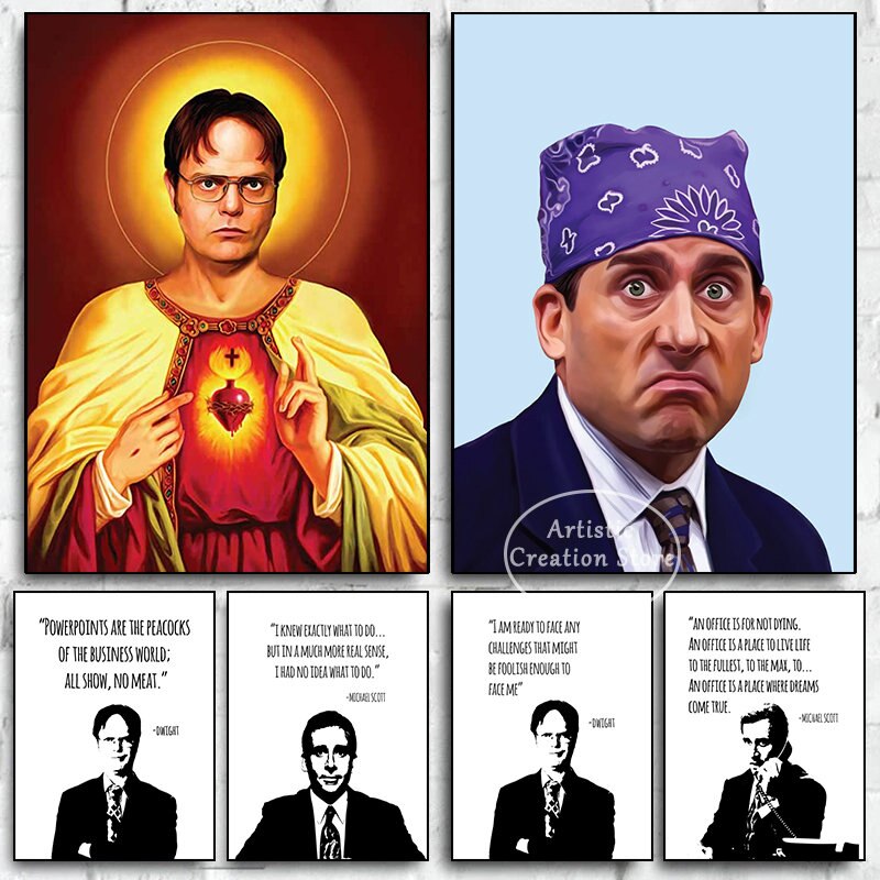 Póster con cita de Michael Sco - Office Tech Decor reseña y precio